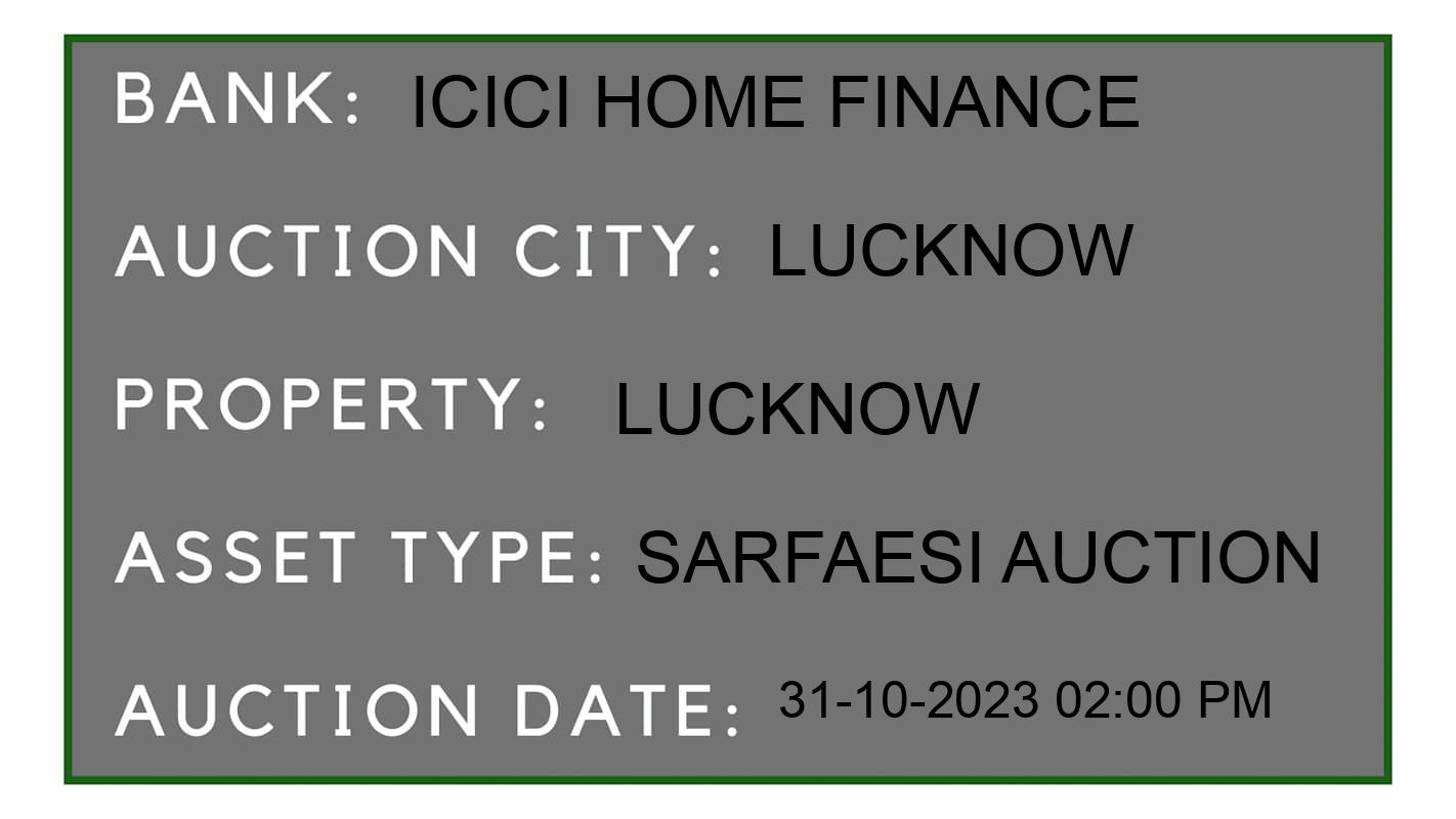 Auction Bank India - ID No: 195326 - ICICI Home Finance Auction of ICICI Home Finance auction for Commercial Property in Faizullahaganj, Lucknow