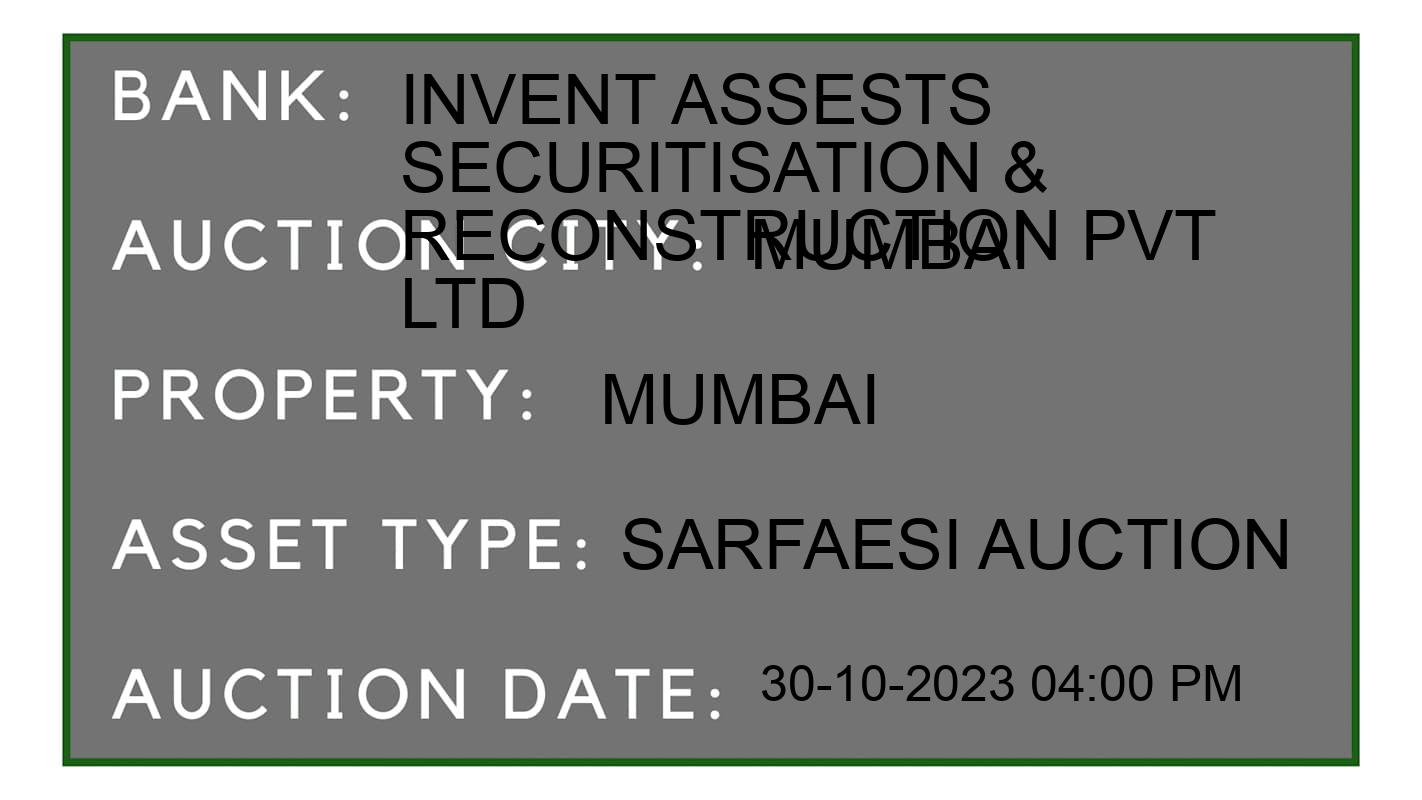 Auction Bank India - ID No: 195353 - Invent Assests  Securitisation & Reconstruction Pvt Ltd Auction of Invent Assests  Securitisation & Reconstruction Pvt Ltd auction for Factory Land & Building in Dahisar, Mumbai
