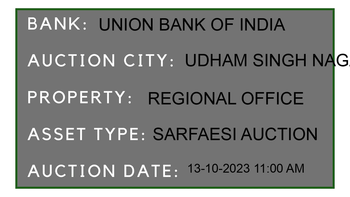 Auction Bank India - ID No: 195493 - Union Bank of India Auction of Union Bank of India auction for Land And Building in Rudrapur, Udham Singh Nagar