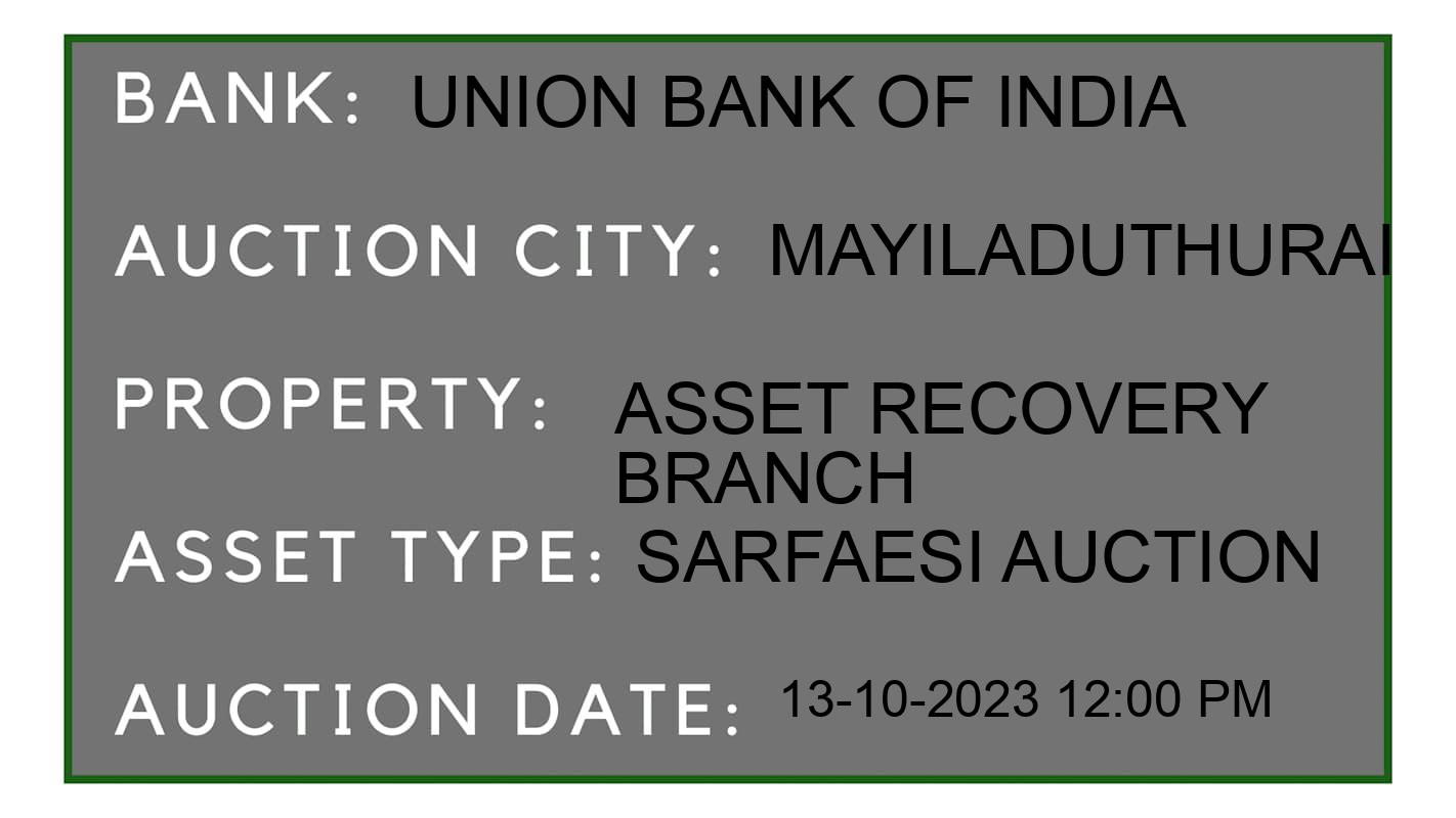 Auction Bank India - ID No: 195586 - Union Bank of India Auction of Union Bank of India auction for Residential Flat in naggapattinam, Mayiladuthurai
