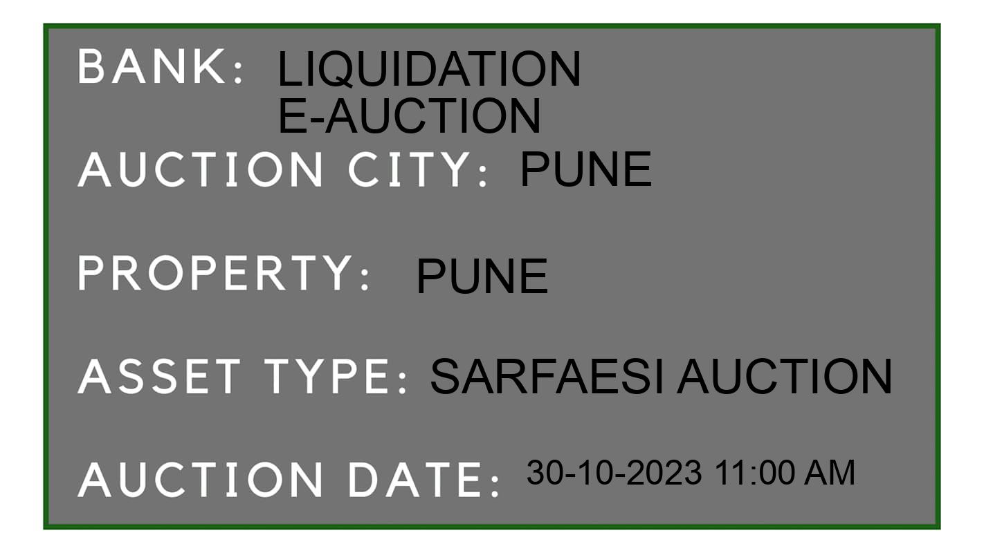 Auction Bank India - ID No: 196060 - Liquidation E-Auction Auction of Liquidation E-Auction auction for Residential House in Haveli, Pune