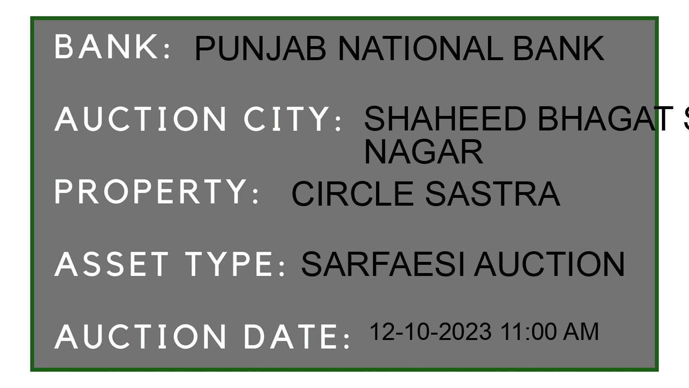 Auction Bank India - ID No: 196168 - Punjab National Bank Auction of Punjab National Bank auction for Commercial Shop in Bangaa, Shaheed Bhagat Singh Nagar