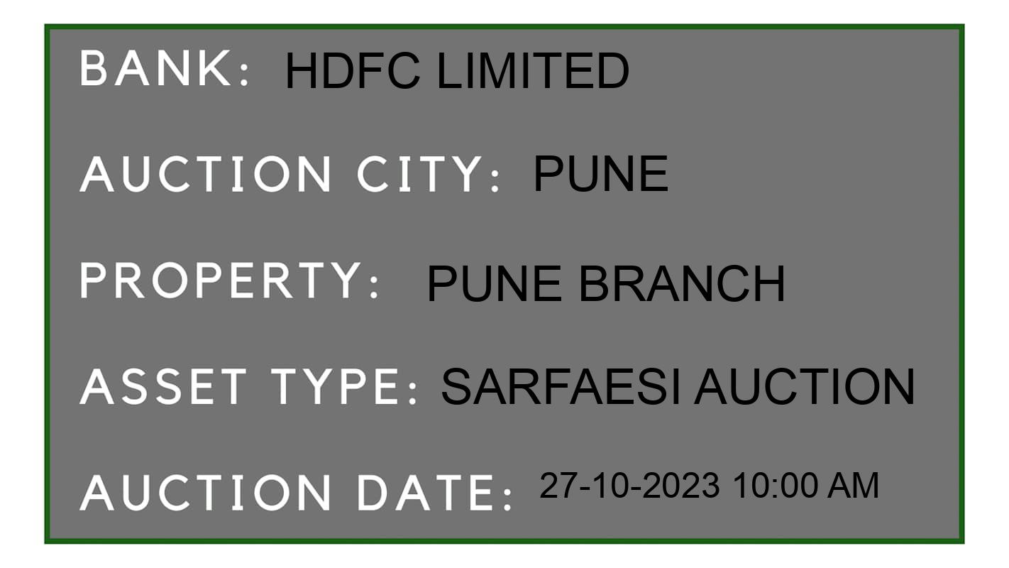 Auction Bank India - ID No: 196285 - HDFC Limited Auction of HDFC Limited auction for Residential Flat in Chakan, Pune