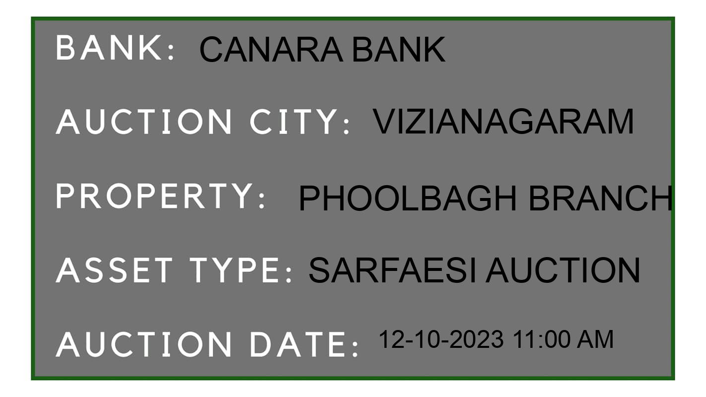 Auction Bank India - ID No: 196305 - Canara Bank Auction of Canara Bank auction for Plant & Machinery in Kothavalasa, Vizianagaram