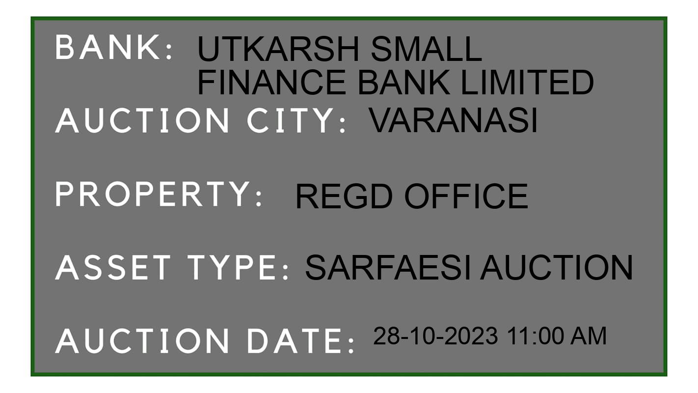 Auction Bank India - ID No: 196315 - Utkarsh Small Finance Bank Limited Auction of Utkarsh Small Finance Bank Limited auction for Residential Flat in Dehat Amanat, Varanasi