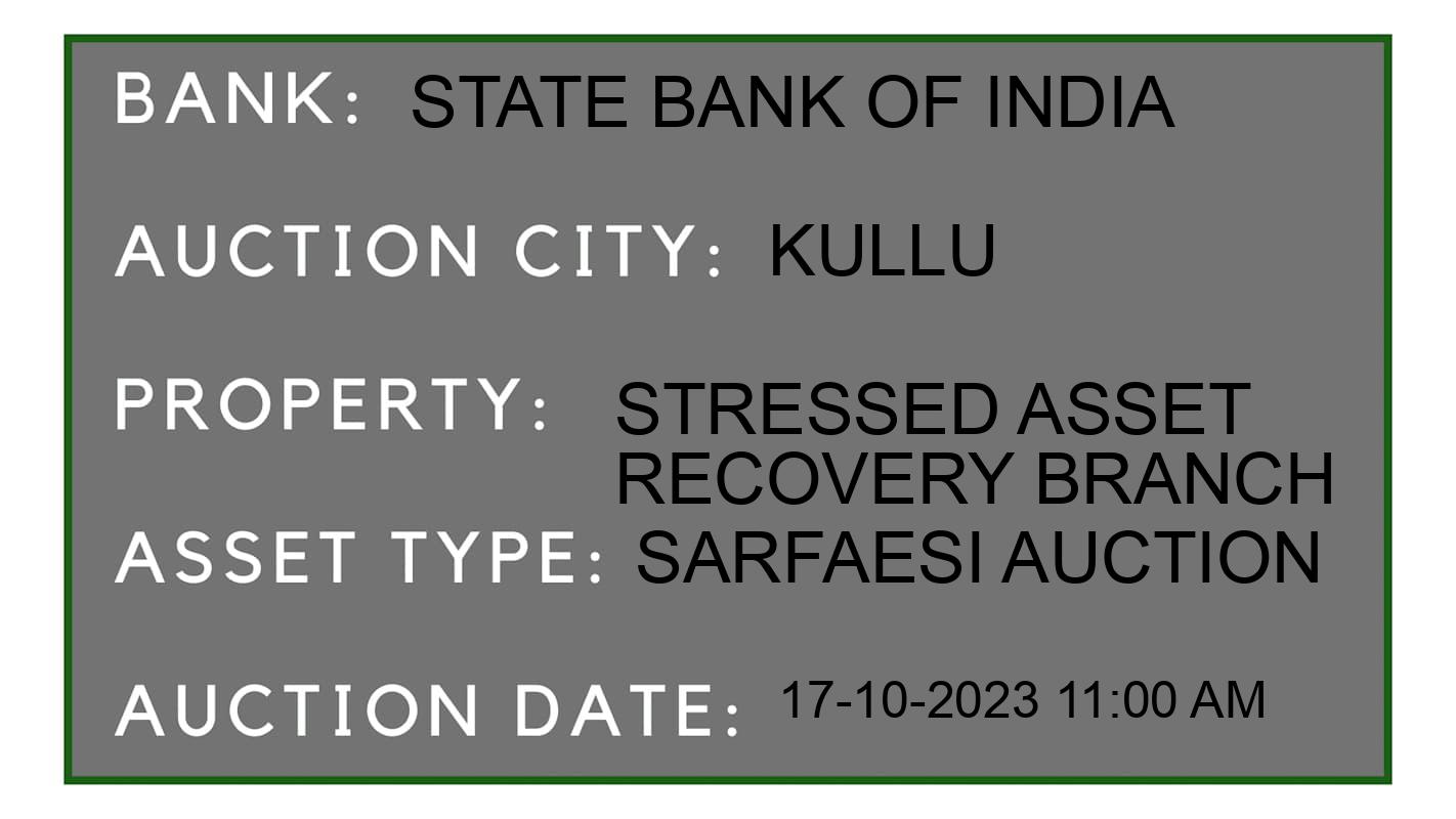 Auction Bank India - ID No: 196453 - State Bank of India Auction of State Bank of India auction for Land And Building in Kullu, Kullu