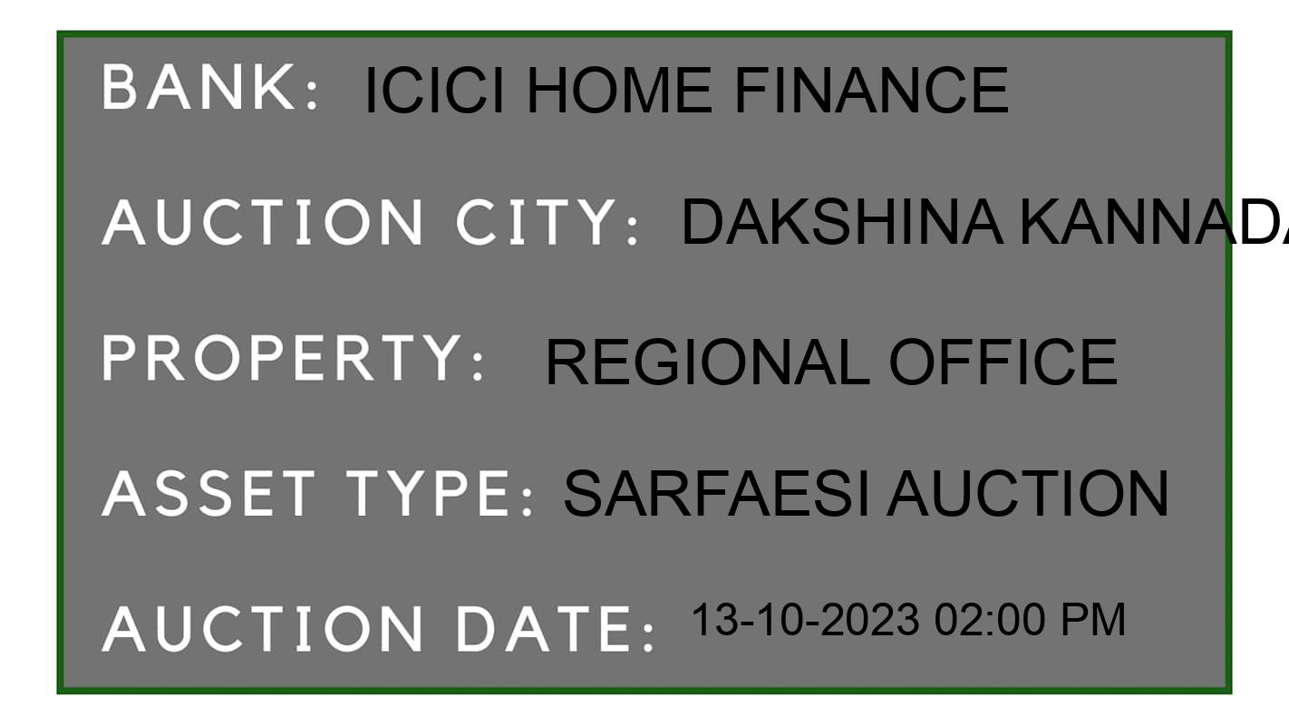 Auction Bank India - ID No: 196454 - ICICI Home Finance Auction of ICICI Home Finance auction for Residential Flat in Bantwal, Dakshina Kannada