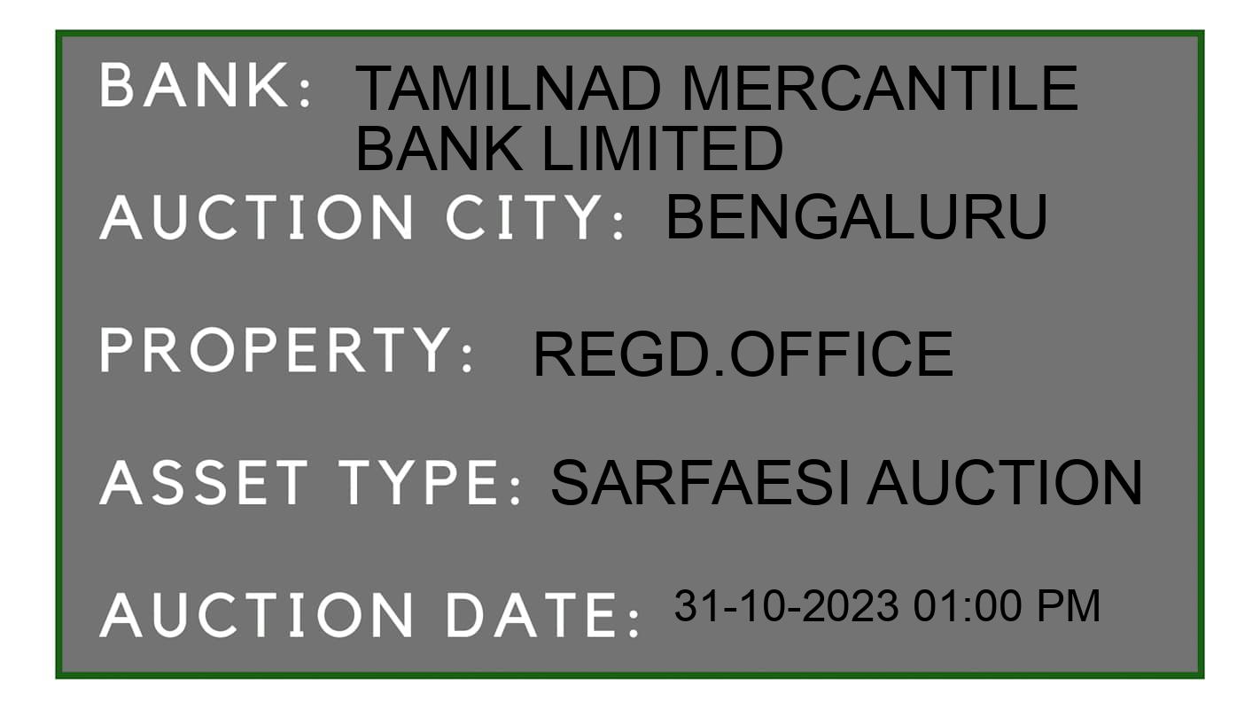 Auction Bank India - ID No: 196478 - Tamilnad Mercantile Bank Limited Auction of Tamilnad Mercantile Bank Limited auction for Land in Ramanagara, Bengaluru