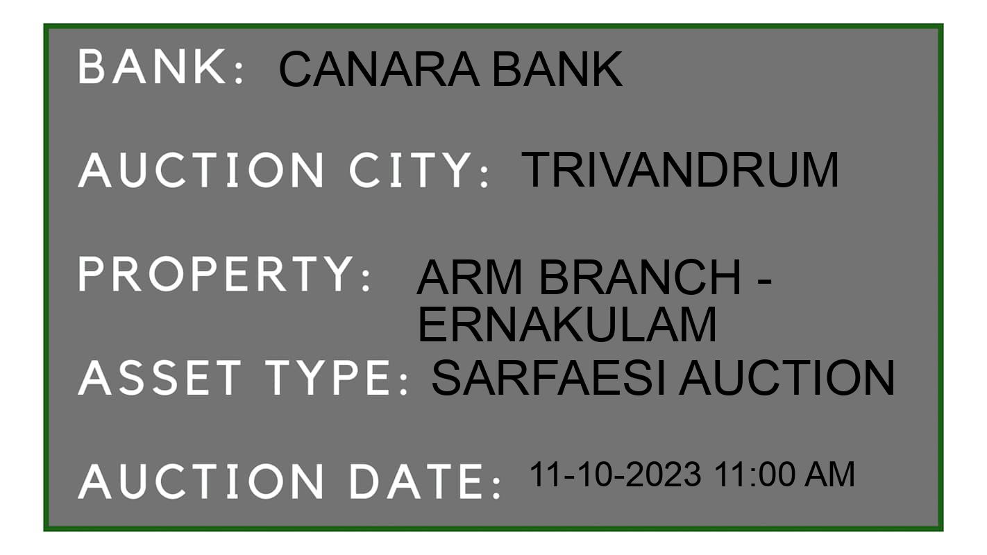 Auction Bank India - ID No: 196492 - Canara Bank Auction of Canara Bank auction for Land And Building in varkala, Trivandrum