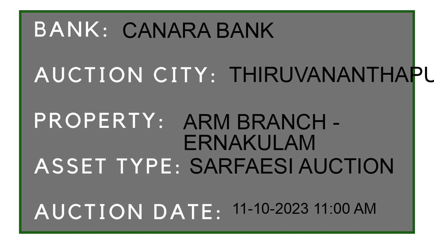 Auction Bank India - ID No: 196493 - Canara Bank Auction of Canara Bank auction for Residential Land And Building in Nedumangad Tal, Thiruvananthapuram