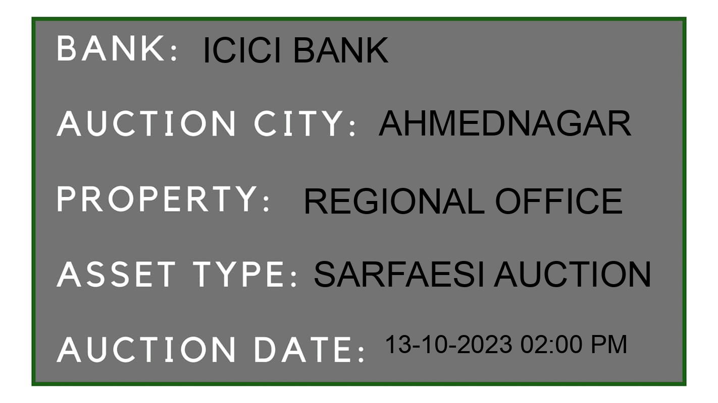 Auction Bank India - ID No: 196748 - ICICI Bank Auction of ICICI Bank auction for Residential Flat in Rahuri, Ahmednagar