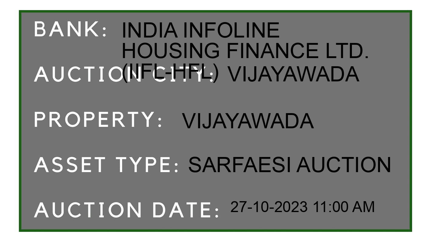 Auction Bank India - ID No: 196817 - India Infoline Housing Finance Ltd. (IIFL-HFL) Auction of India Infoline Housing Finance Ltd. (IIFL-HFL) auction for Residential Flat in Vijayawada, Vijayawada