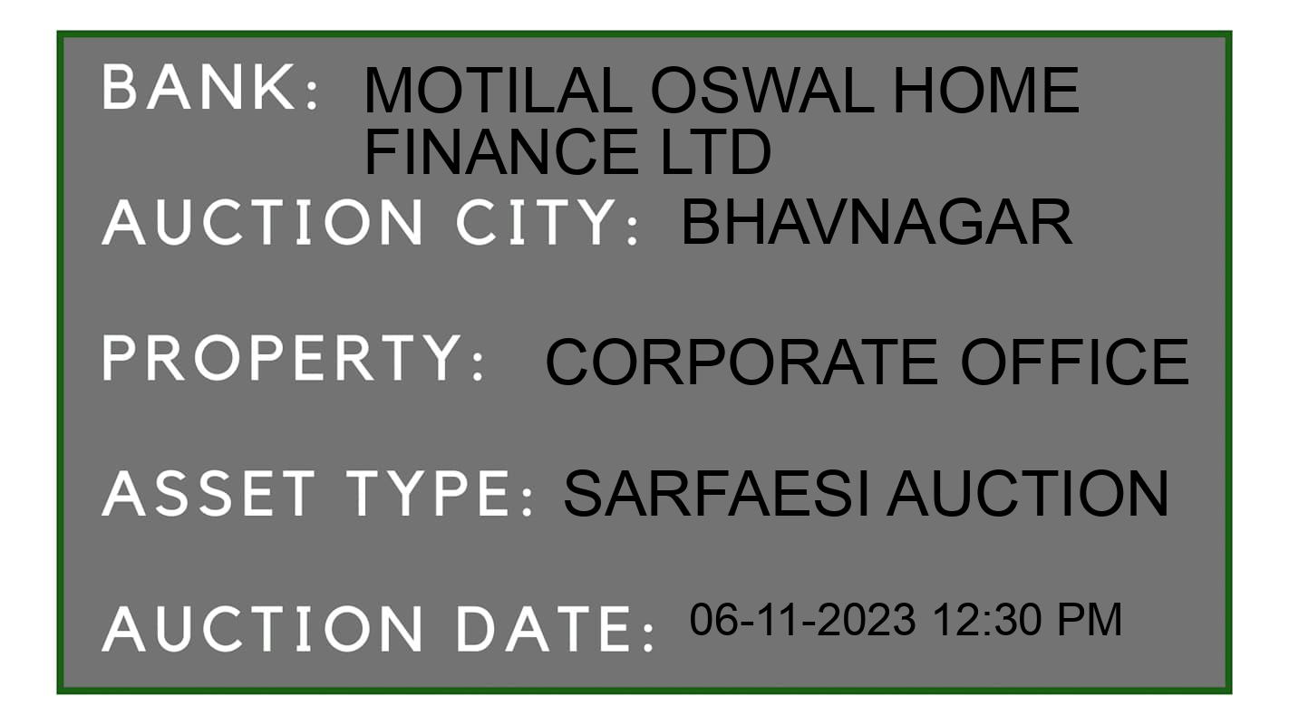 Auction Bank India - ID No: 196863 - Motilal Oswal Home Finance Ltd Auction of Motilal Oswal Home Finance Ltd auction for Residential Flat in Bhavnagar, Bhavnagar