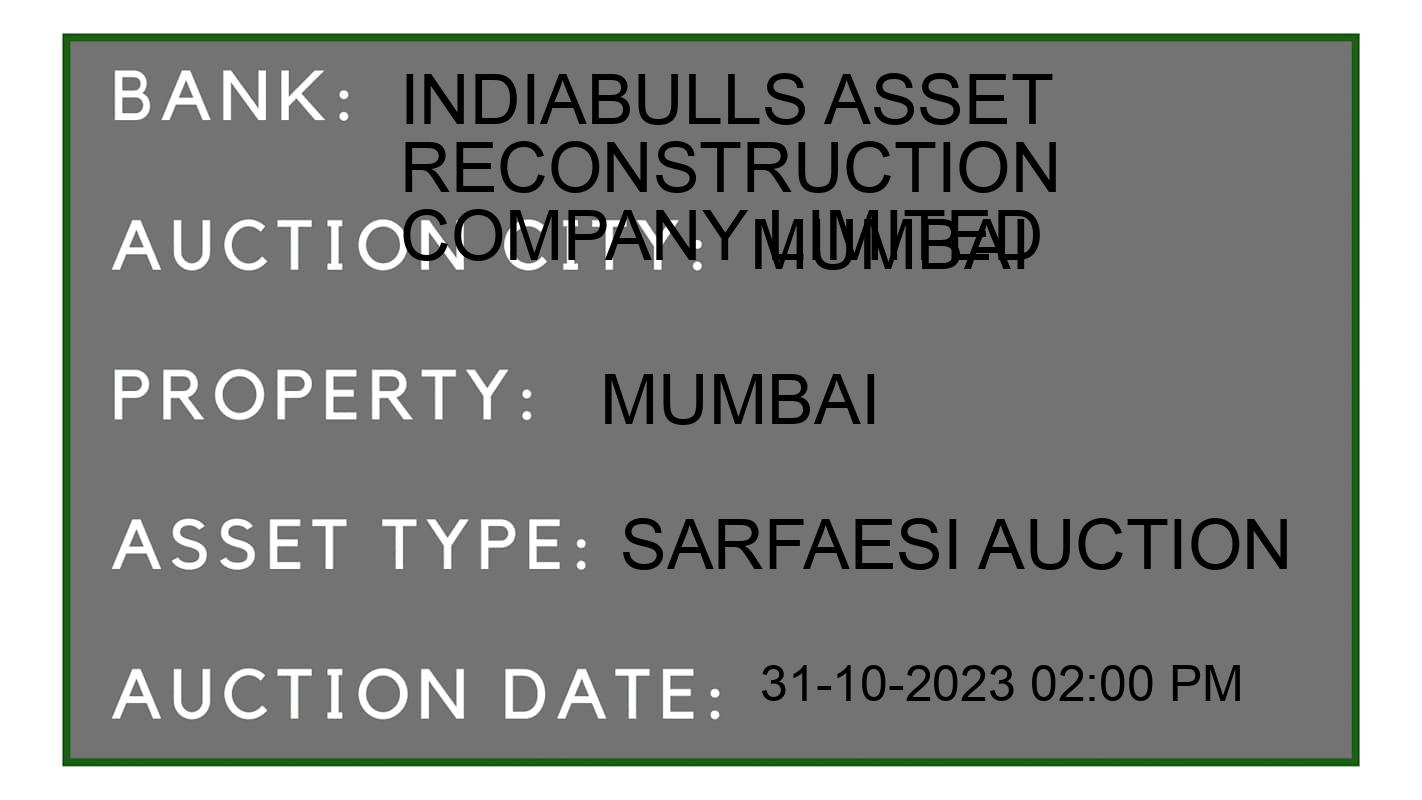 Auction Bank India - ID No: 197101 - Indiabulls Asset Reconstruction Company Limited Auction of Indiabulls Asset Reconstruction Company Limited auction for Commercial Shop in Dahisar, Mumbai