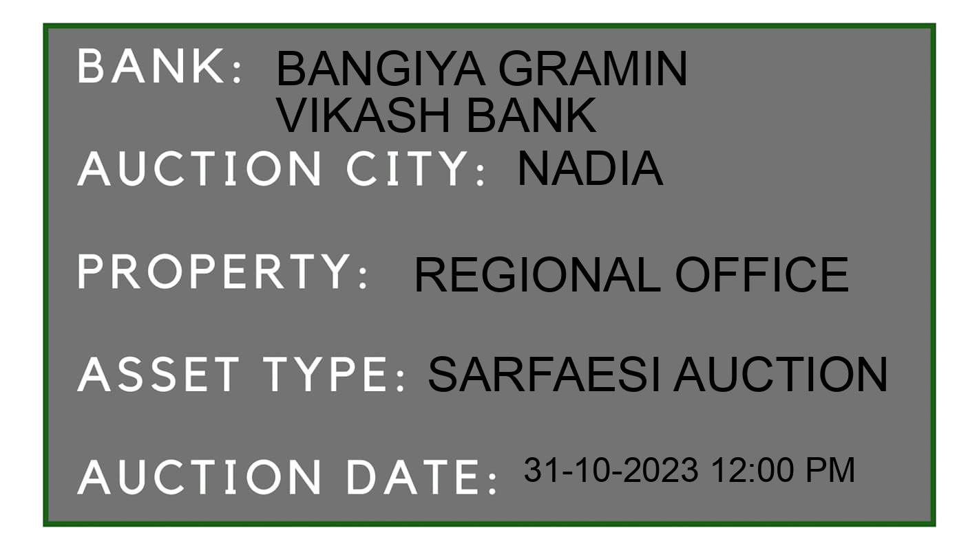 Auction Bank India - ID No: 197125 - Bangiya Gramin Vikash Bank Auction of Bangiya Gramin Vikash Bank auction for Land And Building in KARMAKAR, Nadia