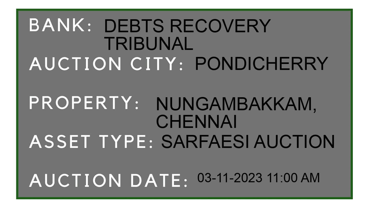 Auction Bank India - ID No: 197281 - Debts Recovery Tribunal Auction of Debts Recovery Tribunal auction for Land And Building in Oulgaret, Pondicherry