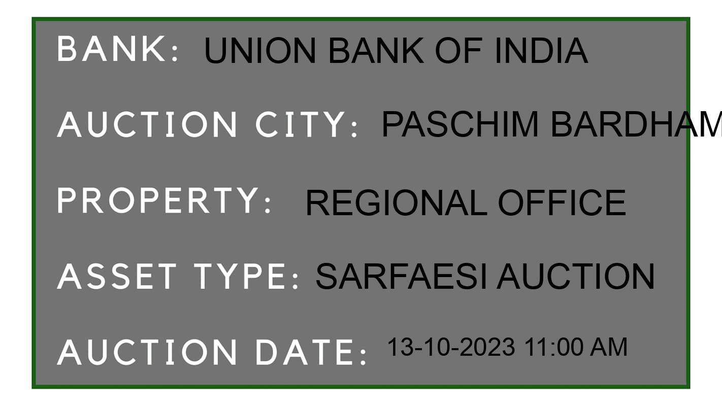 Auction Bank India - ID No: 197317 - Union Bank of India Auction of Union Bank of India auction for Land in Asansol, Paschim Bardhaman